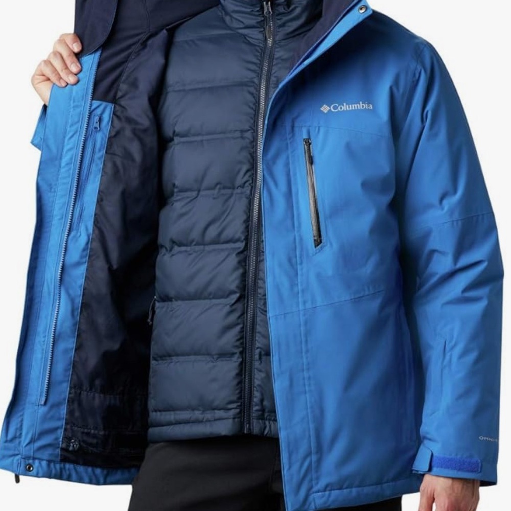 Columbia Blue Performance Jacket with 2-in-1 Design